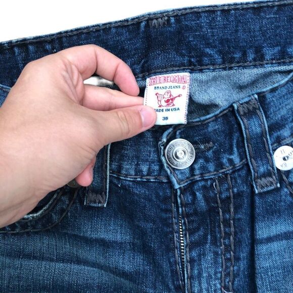 Vintage True Religion Jeans Size 36 BOBBY SUPER T Blue - Picture 2 of 9